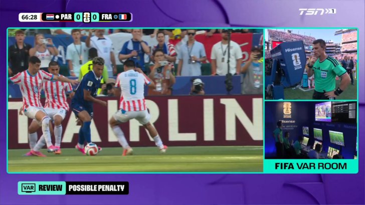 Paraguay 0-1 France - Kylian Mbappe penalty 69'