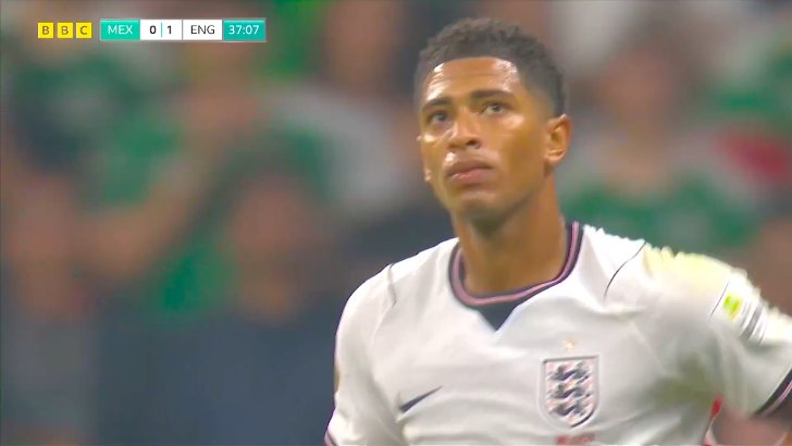 Mexico 0 - England - J. Bellingham 38'