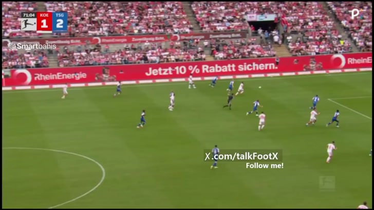 1.  Köln 2-2 Hoffenheim - Thijs Dallinga 72'