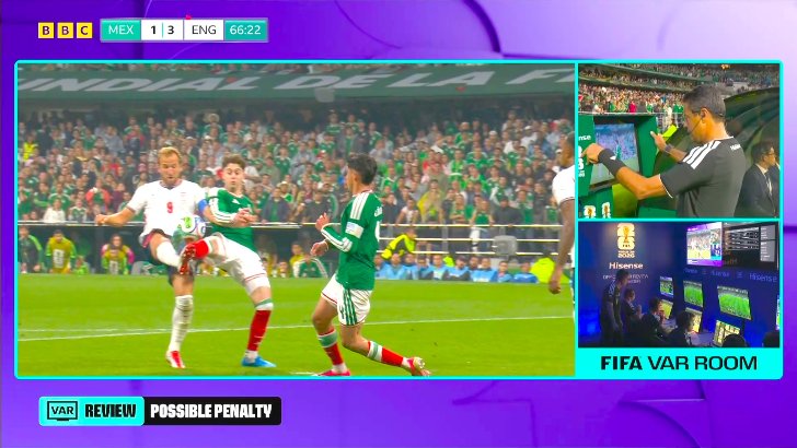 Mexico 2 - 3 England - R. Jiménez penalty 69'