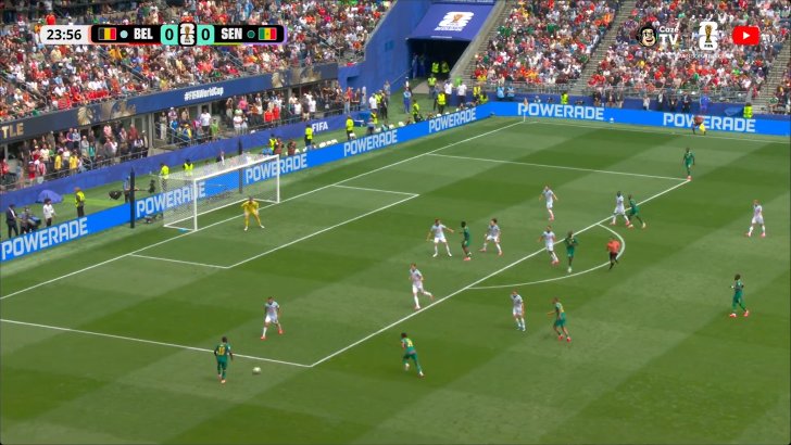 Belgium 0 - Senegal 1 - Habib Diarra goal 25'