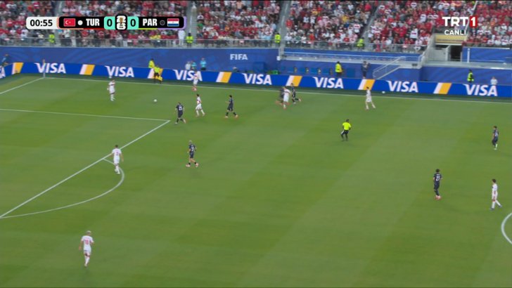 Matías Galarza scores in the 2' for Paraguay against Türkiye