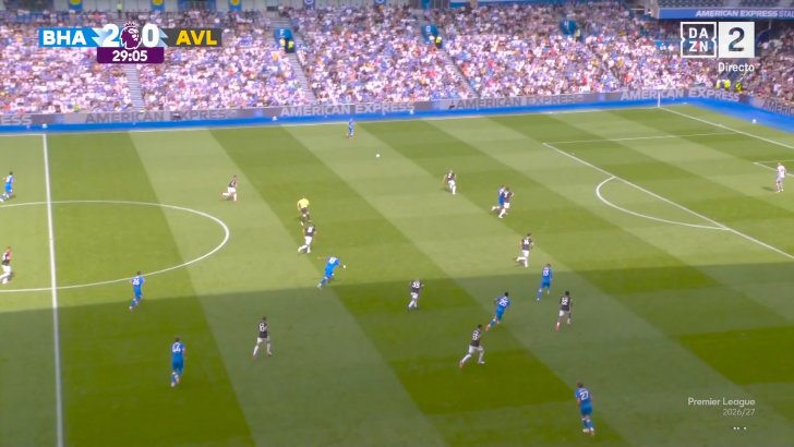 Brighton & Hove Albion 3-0 Aston Villa - Jack Hinshelwood  30'