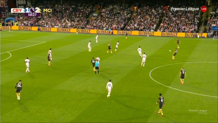 C Palace 1-3 Man City - Rayan Cherki 59'