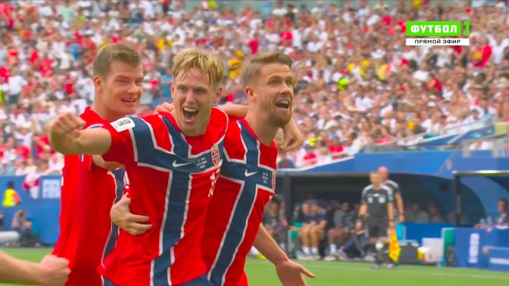 Norway disallowed goal against England 55'