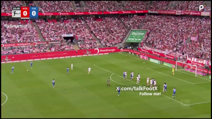 1.  Köln 0-1 Hoffenheim - Adam Daghim 27'