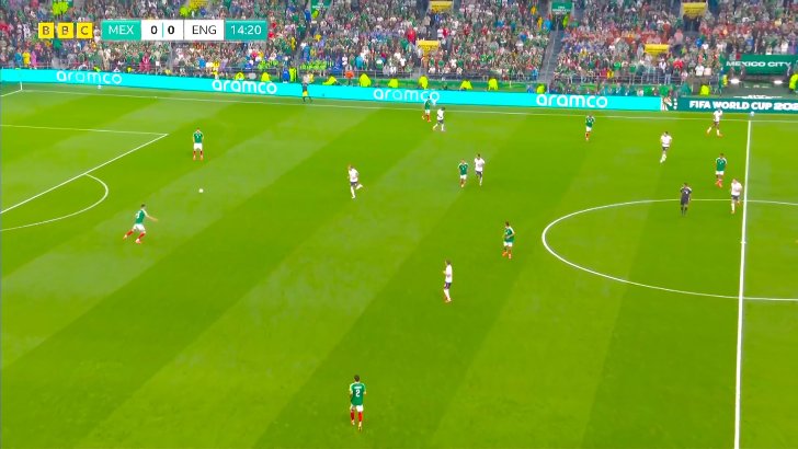 Jordan Pickford great save against Mexico 16'
