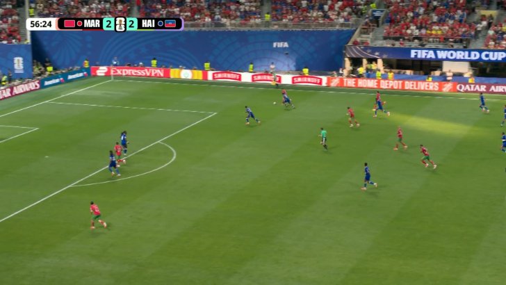 Morocco penalty shout against Haiti 57'
