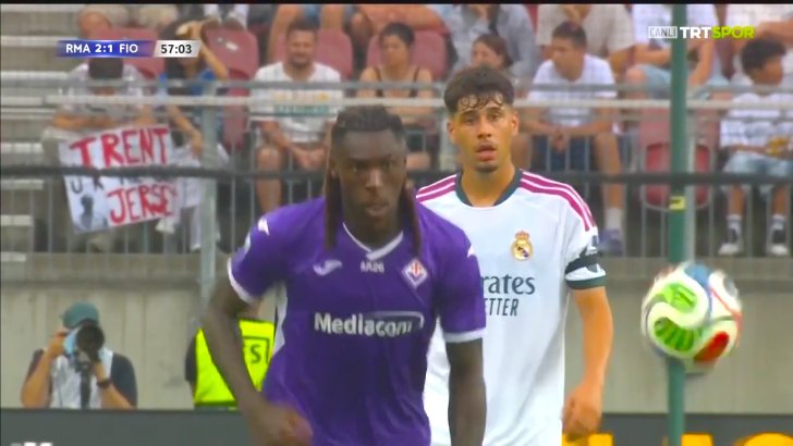 Real Madrid 2-2 Fiorentina - Moise Kean 58'