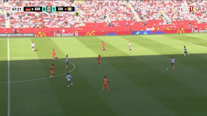 Germany 1-1 Ivory Coast - Deniz Undav 67'