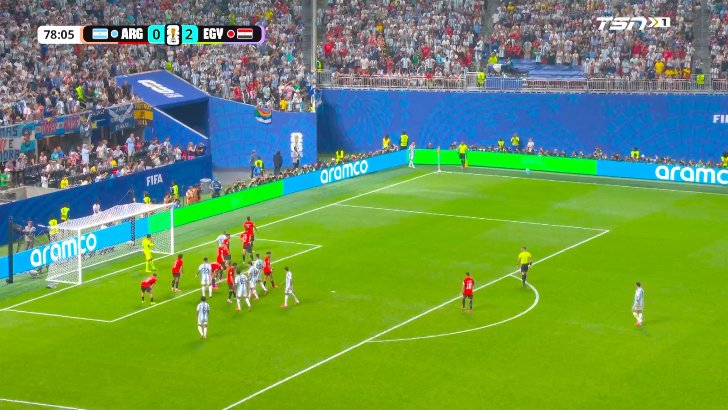 Argentina 1-2 Egypt - Cristian Romero 79'