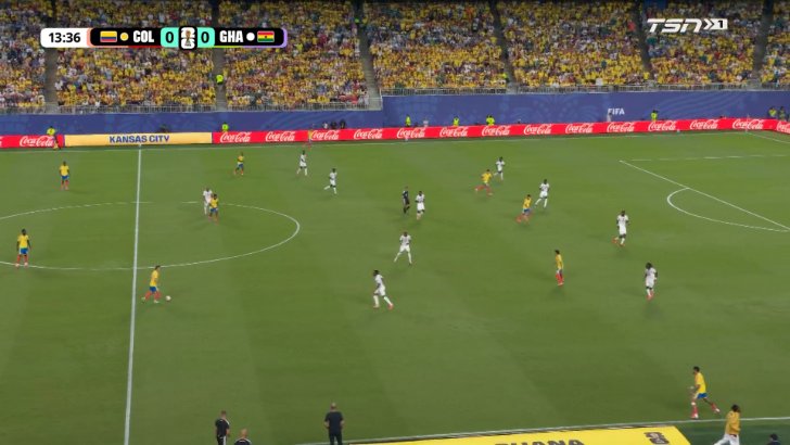 Colombia 1-0 Ghana - Jhon Arias 14'