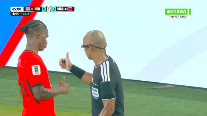 Morocco big chance against Netherlands 45+6'