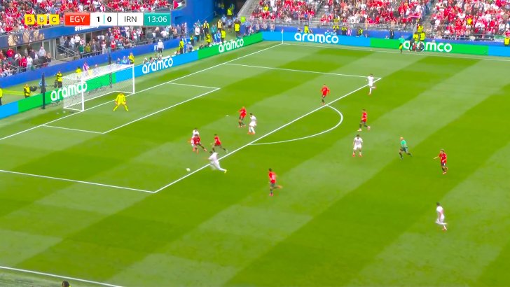 Egypt 1 - Iran 1 - Ramin Rezaeian 14'