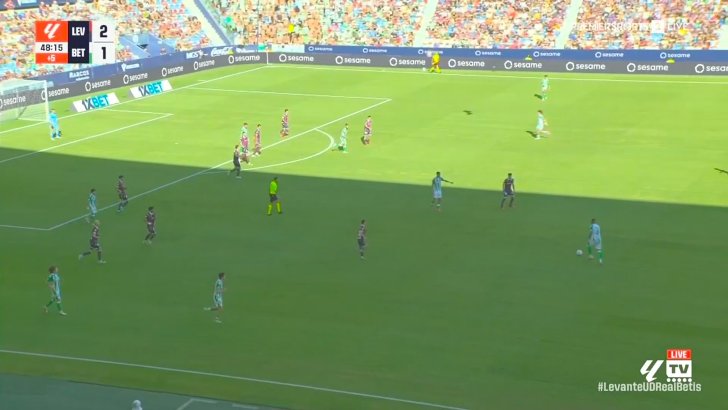 Levante 2-2 Real Betis - Rodrigo Riquelme  45+4'