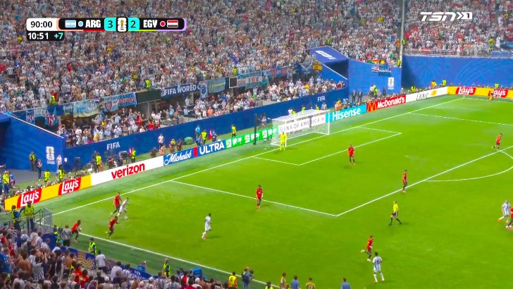 Argentina 3 - Egypt 2 after final whistle