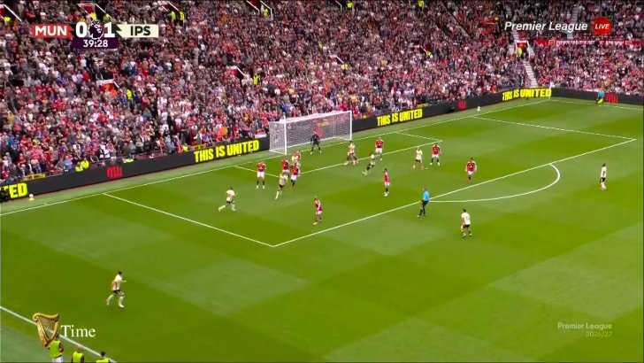 Man United 1-1 Ipswich Town - Bruno Fernandes 40'