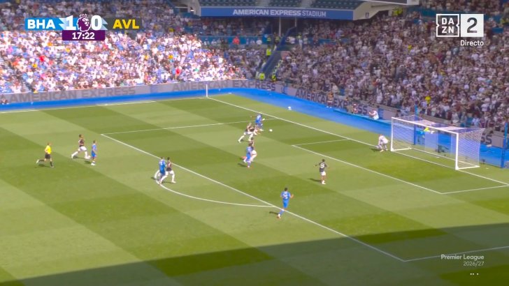 Brighton & Hove Albion 2-0 Aston Villa - Maxim De Cuyper  18'