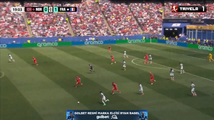 Norway 0 - France - Ousmane Dembele 20' (great goal)