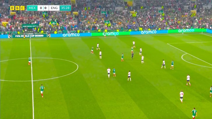 Mexico 0 - 1 England - Jude Bellingham 36'