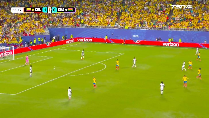 Colombia 1 - 0 Ghana - L. Díaz 56'