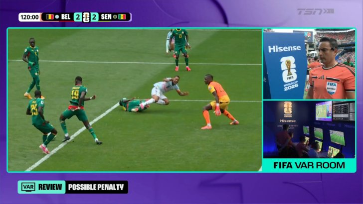 Belgium 3-2 Senegal - Youri Tielemans penalty 120+6'