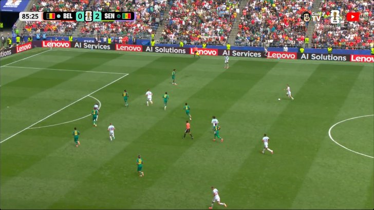Romelu Lukaku scores in the 86' for Belgium against Senegal